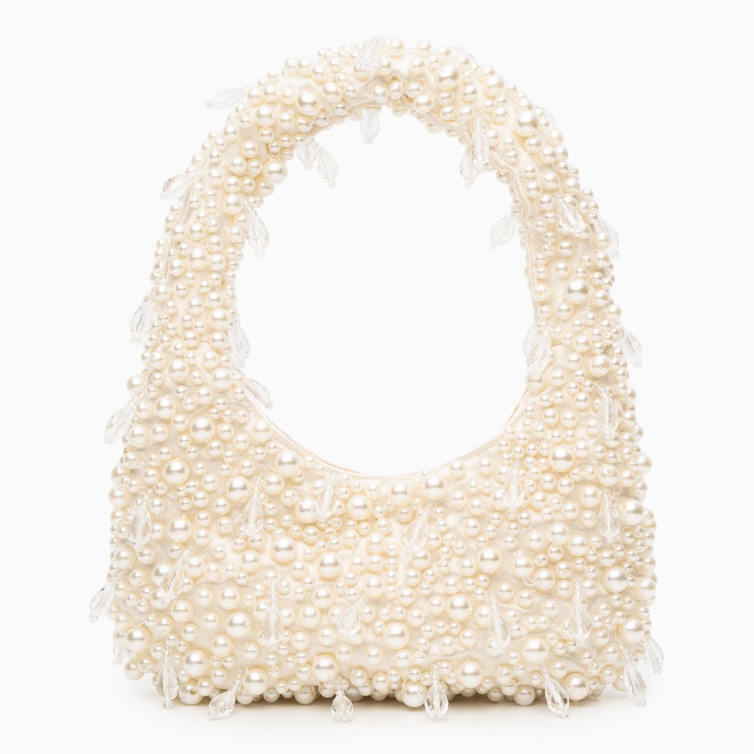 Elegant Beaded Classic Tote Handbag for Women - Nocini