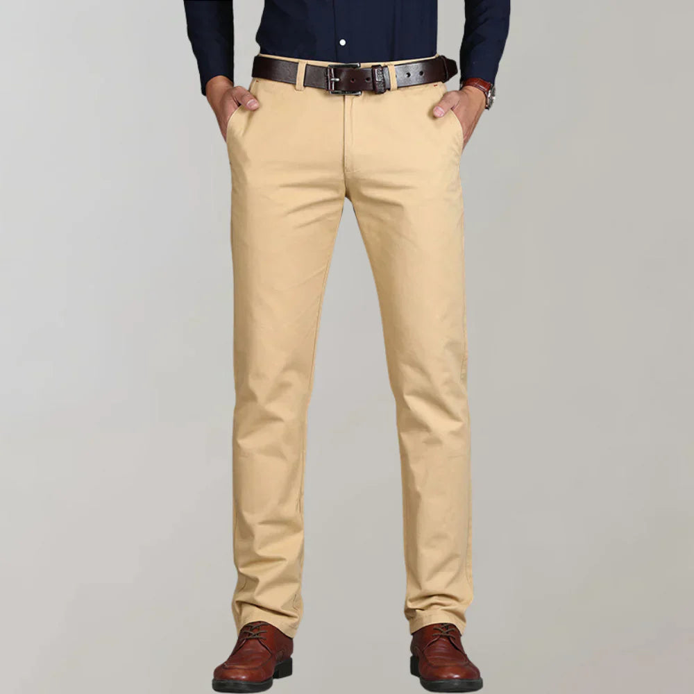 Tailored Fit Mens Chino Pants - Olytrend