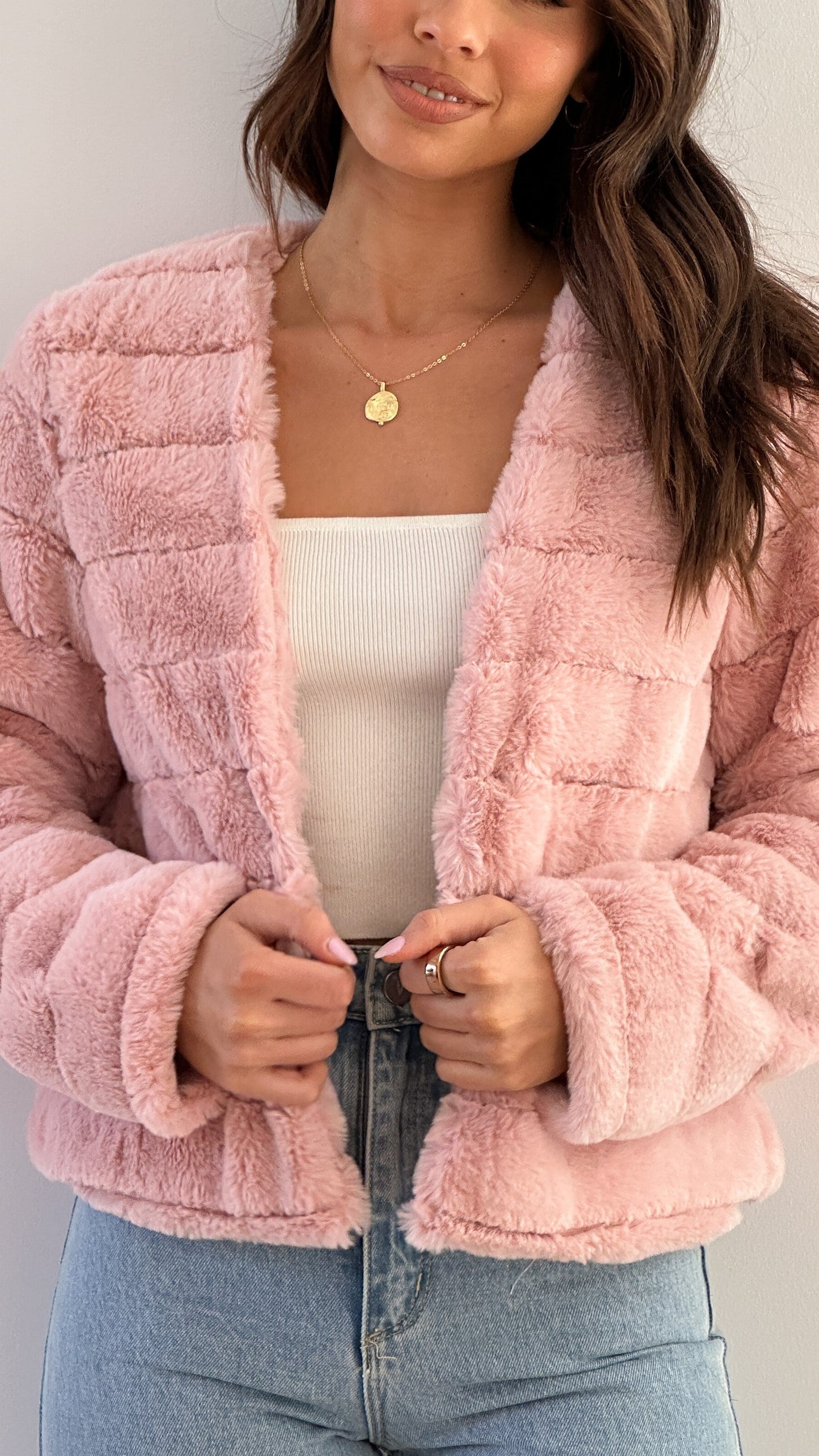 Women's Puffy Quilted Open Front Jacket