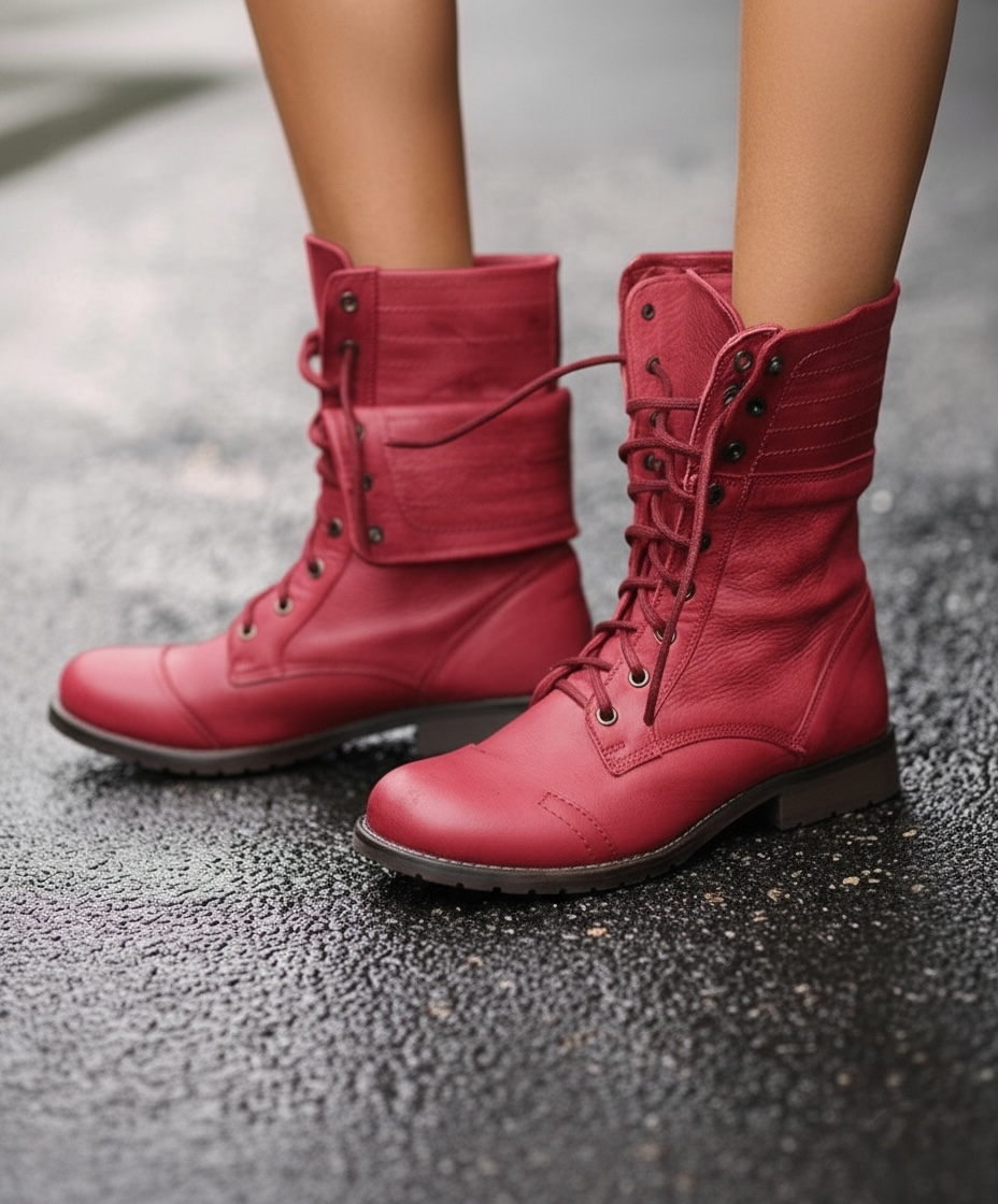 Elegant Ladies Ankle Lace Boots