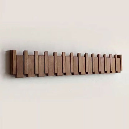 Rustic Wood Coat Rack With Multiple Hooks - Nocini