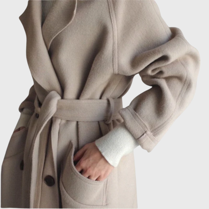 Warm Winter Longline Wool Coat