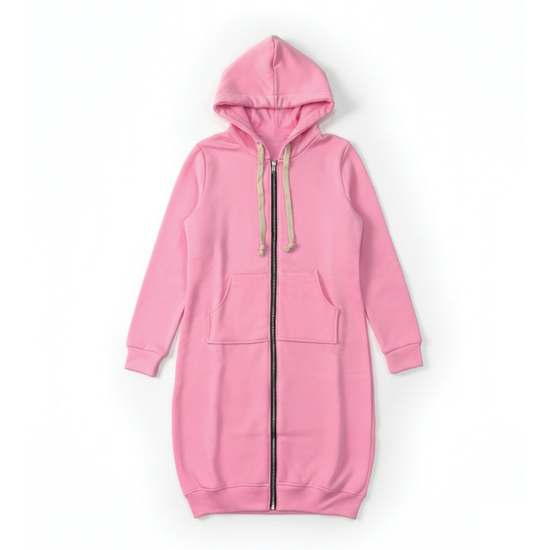 Comfy Oversized Zip Up Hoodie for Daily Wear