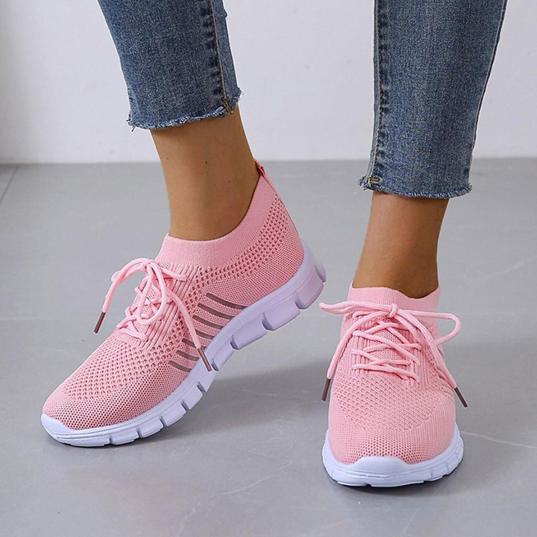 Comfy Women's Running Shoes - Airy Mesh Upper - Nocini