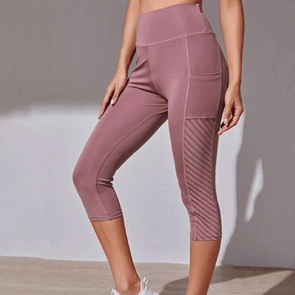 Breathable High Waist Capri Leggings