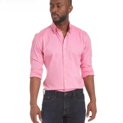 Men's Slim Fit Long Sleeve Dress Shirt