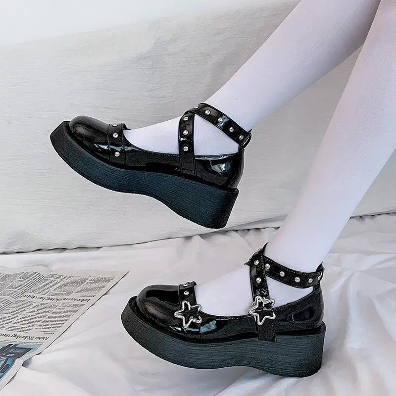 Elegant Mary Jane Shoes for Women - Chic Buckle Detail - Nocini