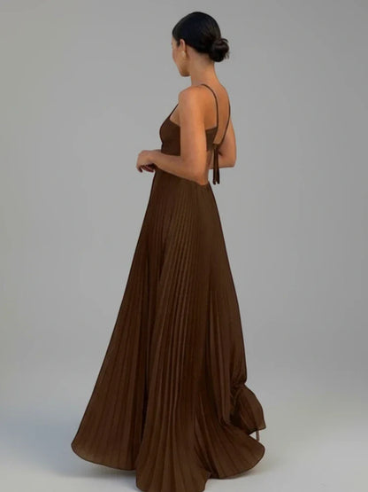 Flowy Long Sleeve Maxi Dress for Ladies
