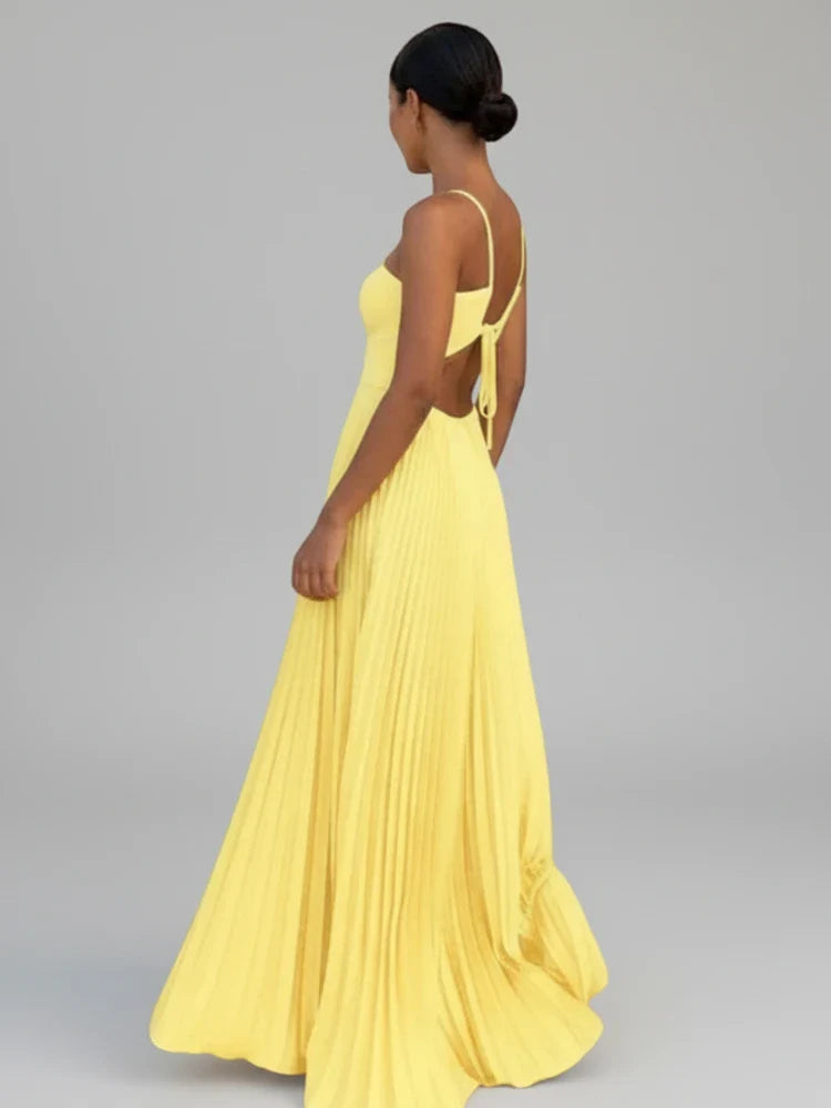Flowy Long Sleeve Maxi Dress for Ladies