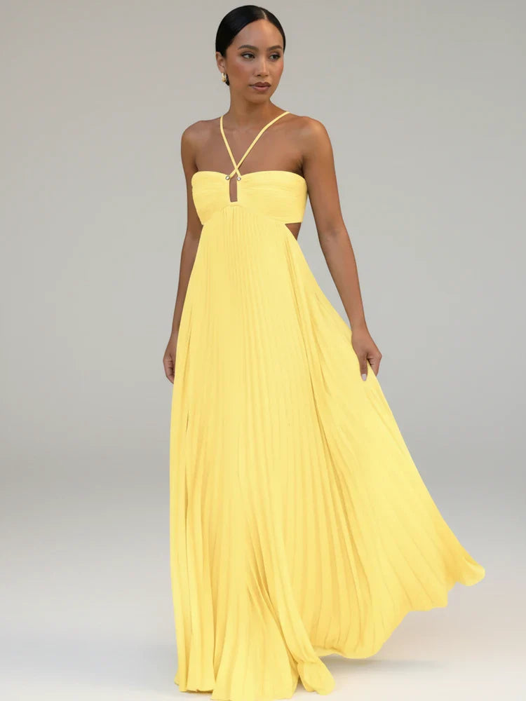 Flowy Long Sleeve Maxi Dress for Ladies