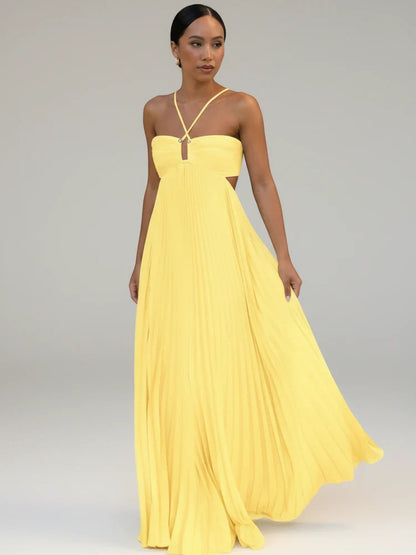 Flowy Long Sleeve Maxi Dress for Ladies