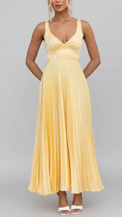 Flowy Ruffled Long Maxi Dress for Ladies - Olytrend