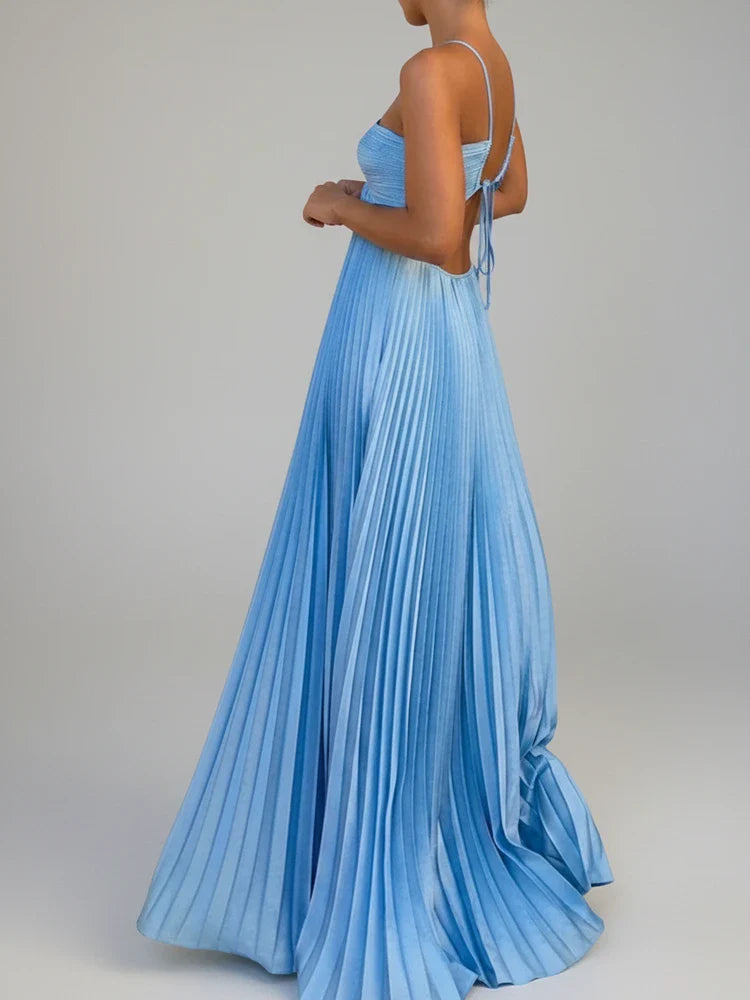 Flowy Long Sleeve Maxi Dress for Ladies