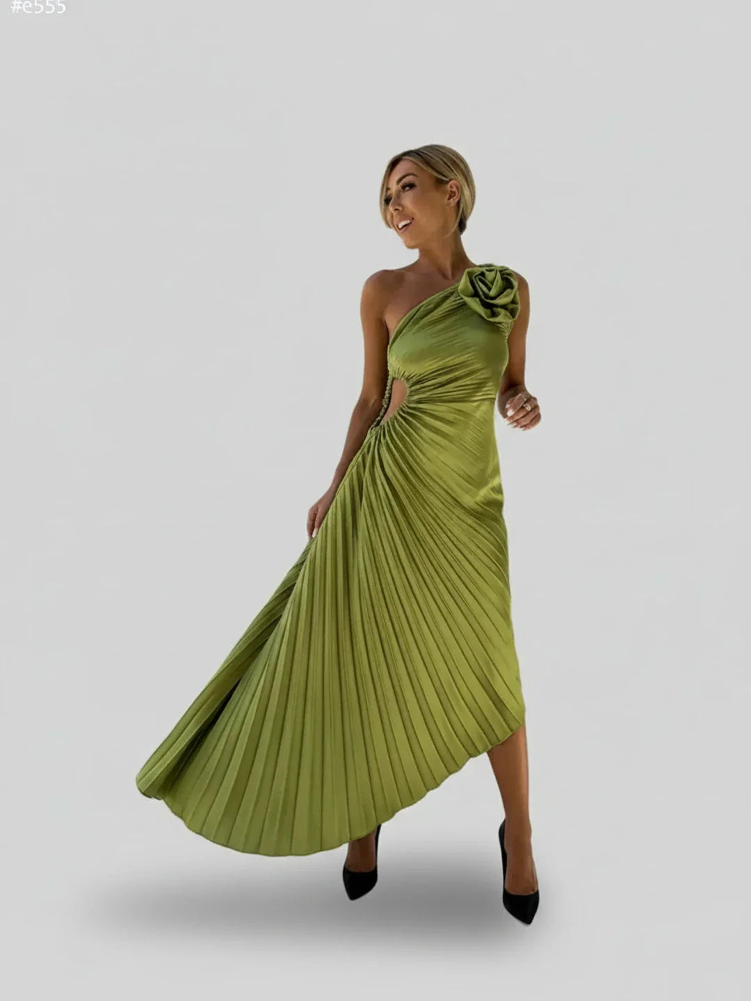 Flared Knee Length Lady Dress