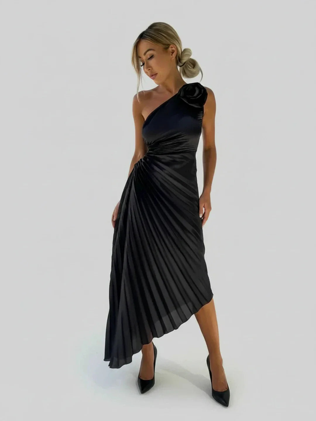 Flared Knee Length Lady Dress