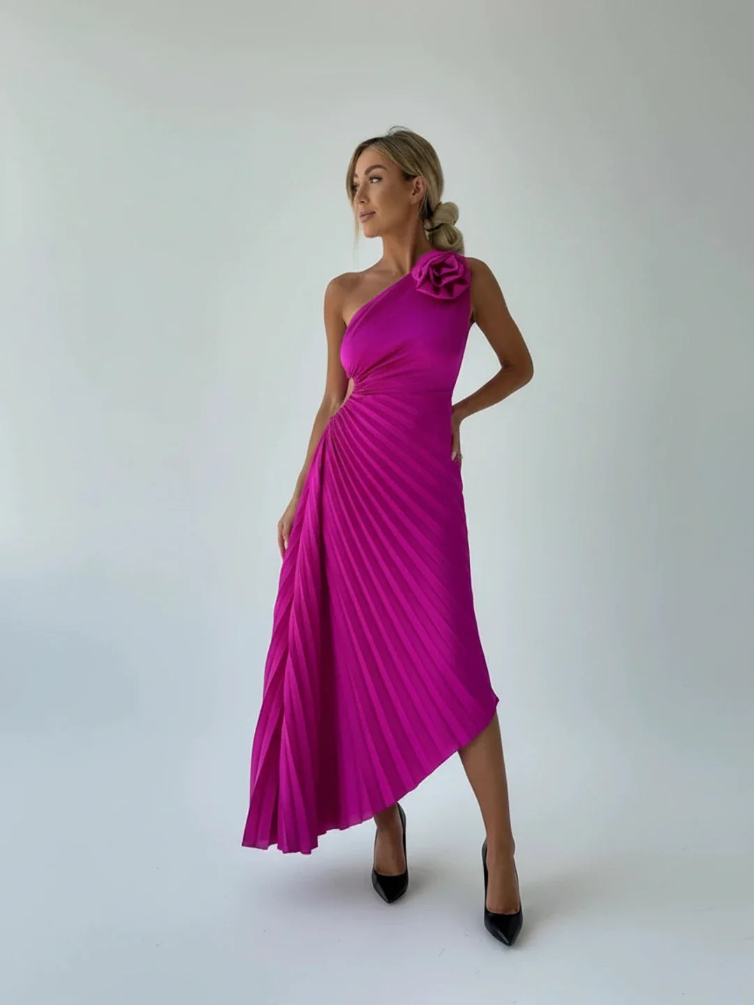 Flared Knee Length Lady Dress