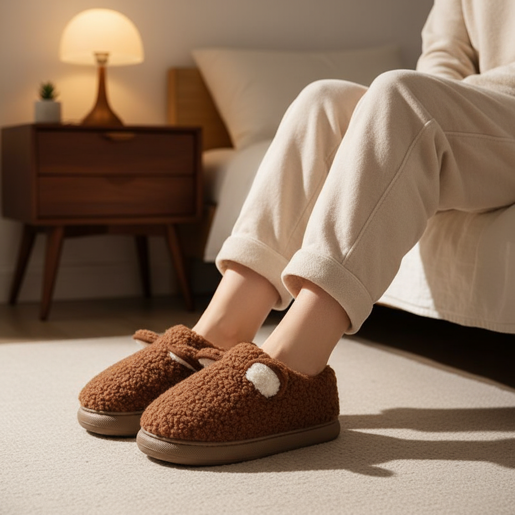 Comfy Slippers with Thick Sole - Pexav