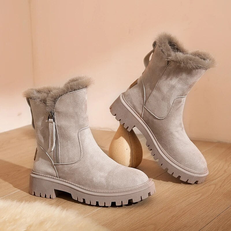 Warm Faux Fur Winter Snow Boots for Women - Nocini
