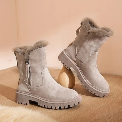 Warm Faux Fur Winter Snow Boots for Women - Nocini