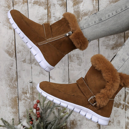 Warm Fuzzy Snow Boots for Women