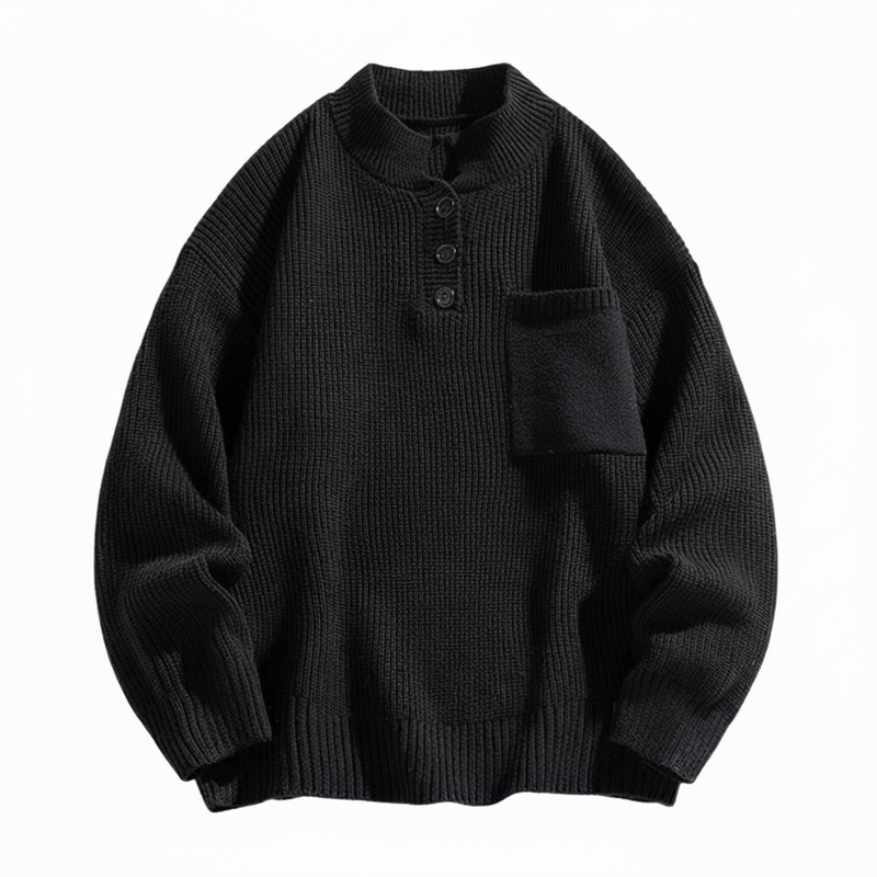 Casual Fit Men's Henley Pullover