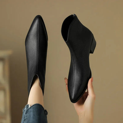 Slender Heel Ankle Boots for Women - Stylish Comfort Boots