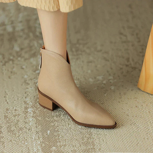 Slender Heel Ankle Boots for Women - Stylish Comfort Boots - Nocini