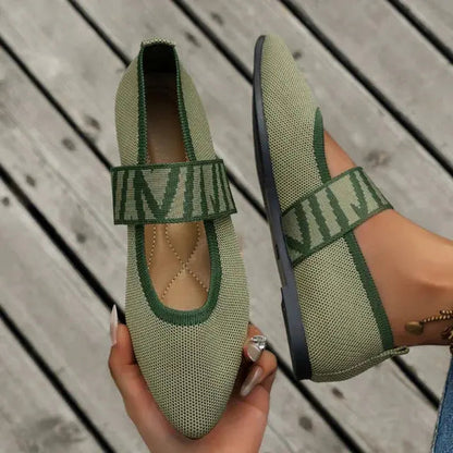 Classic Round Toe Dance Flats for Women
