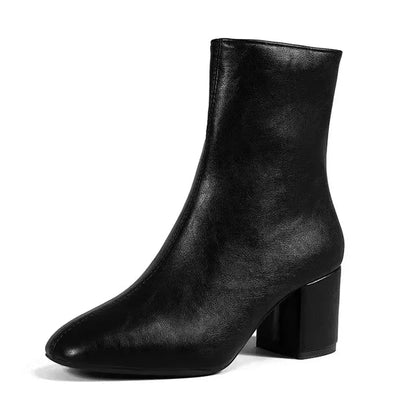 Women's Sharp Toe Low Heel Ankle Boots