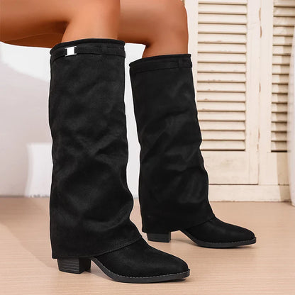 Tall Heeled Boots for Women - Chic and Cozy Fit - Nocini