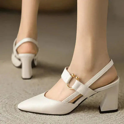 Chic High Heel Slingback Shoes for Women