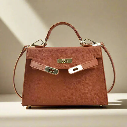 Luxury Leather Tote Bag with Shoulder Strap