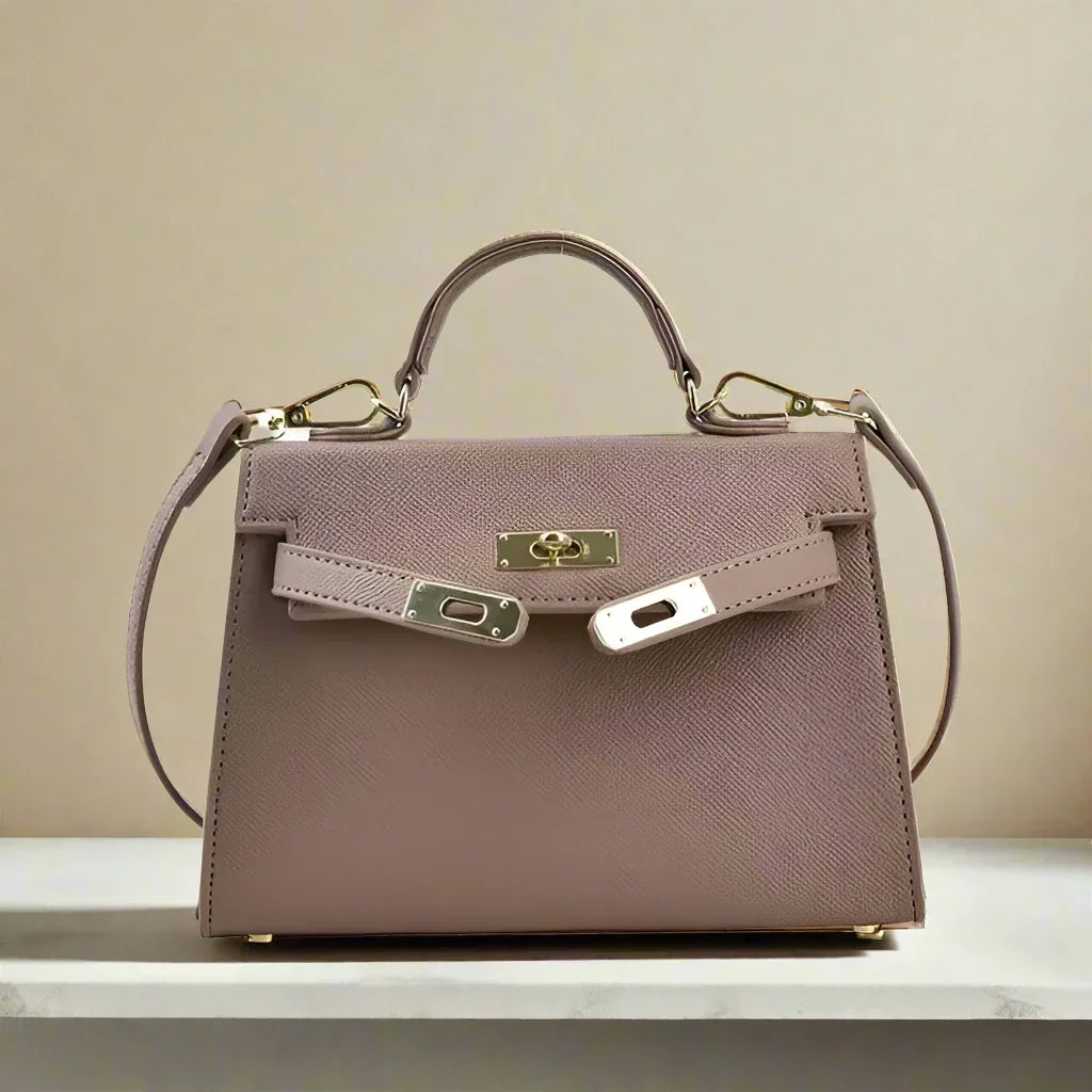 Luxury Leather Tote Bag with Shoulder Strap