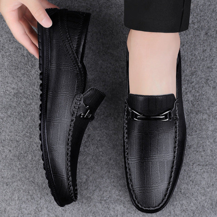 Leather Slip-On Loafers for Men - Classic Comfortable Shoes - Nocini