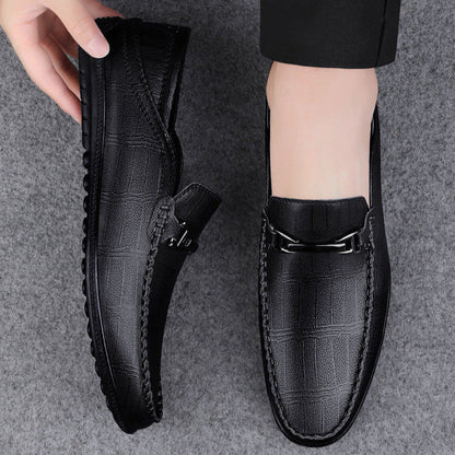 Leather Slip-On Loafers for Men - Classic Comfortable Shoes - Nocini