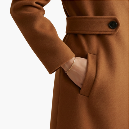 Classic Women's Trench Coat with Button Front