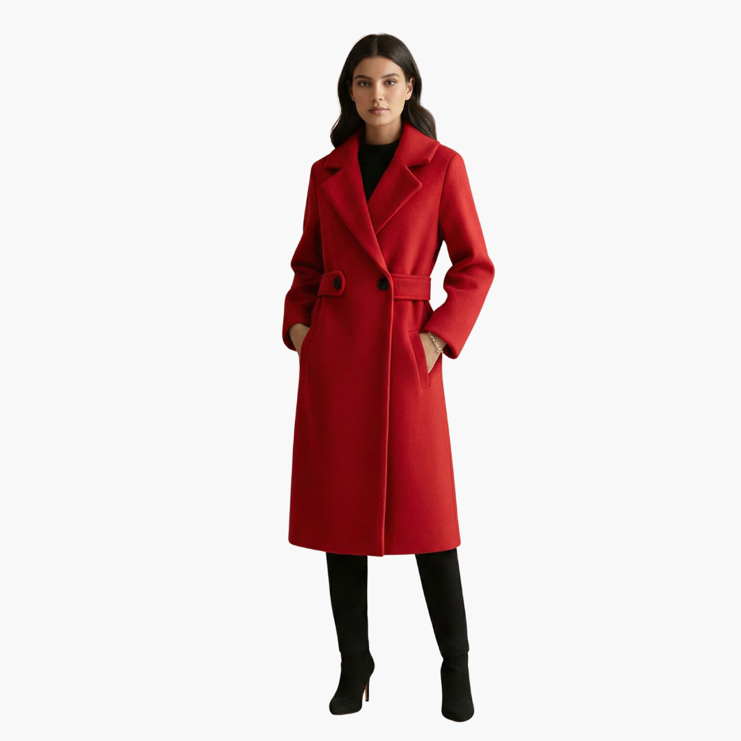 Classic Women's Trench Coat with Button Front