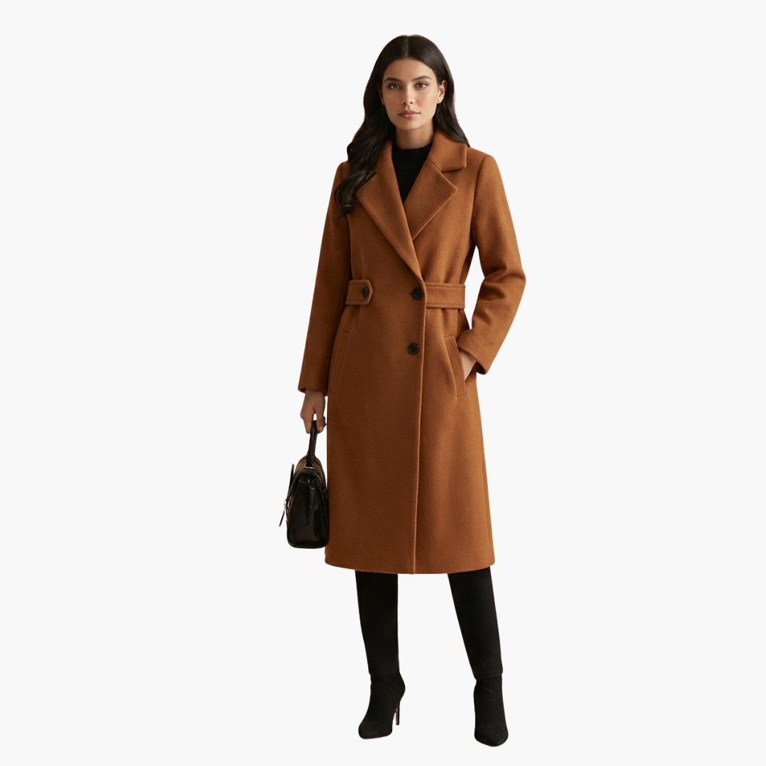 Classic Women's Trench Coat with Button Front