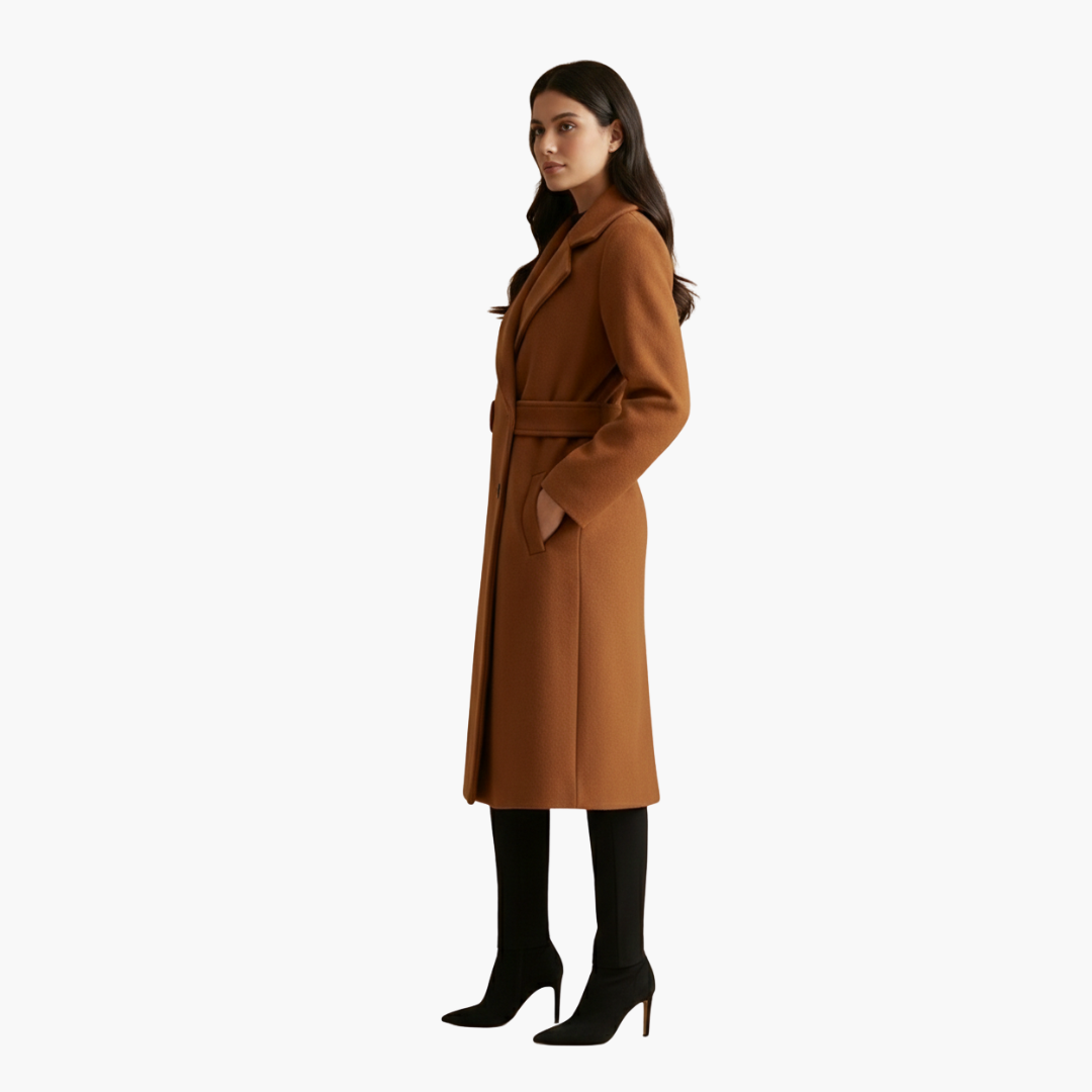 Classic Women's Trench Coat with Button Front