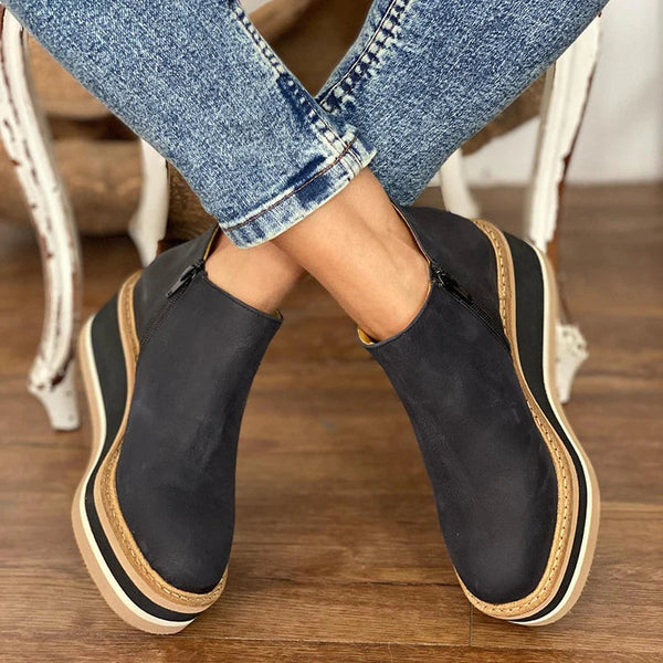 Comfortable Waterproof Women's Ankle Boots with Arch Support