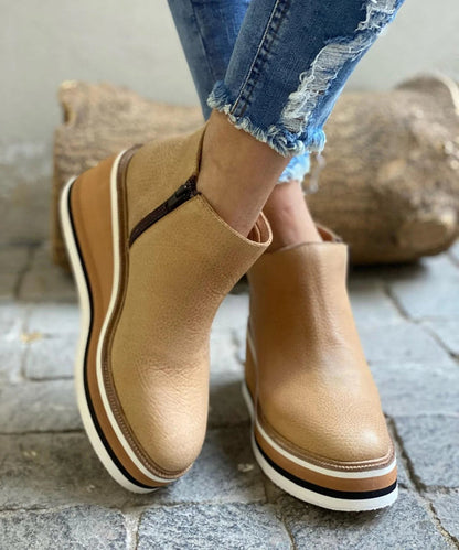 Comfortable Waterproof Women's Ankle Boots with Arch Support