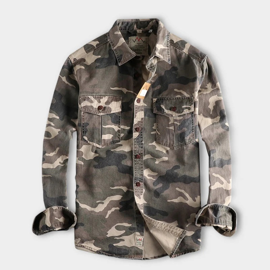 Casual Long Sleeve Cotton Button Shirt