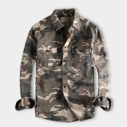 Casual Long Sleeve Cotton Button Shirt