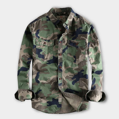 Casual Long Sleeve Cotton Button Shirt