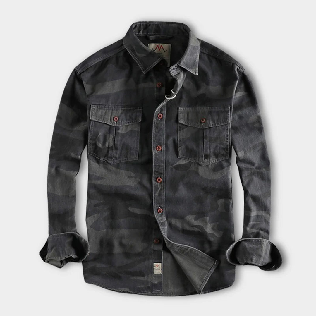 Casual Long Sleeve Cotton Button Shirt