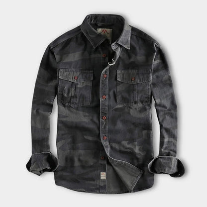 Casual Long Sleeve Cotton Button Shirt