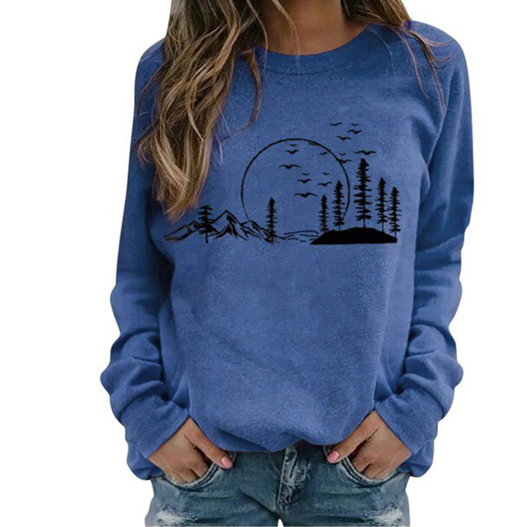Soft Women's Round Neck Pullover Sweater - Olytrend
