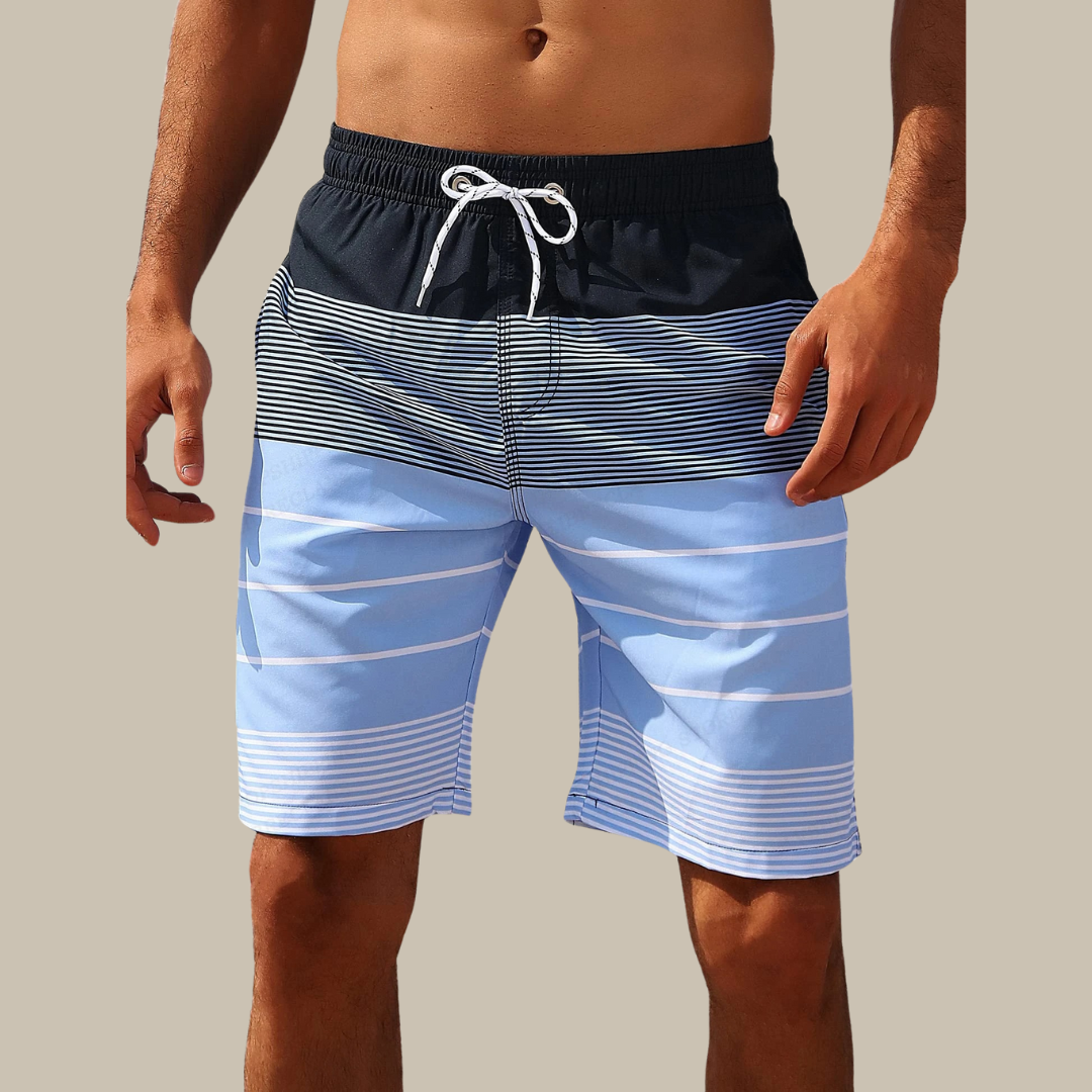 Comfortable Men's Beach Shorts Quick Dry Elastic Waist - Nocini