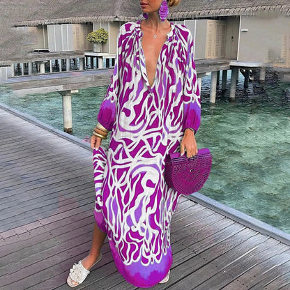 Relaxed Fit Women's Beach Maxi Dress