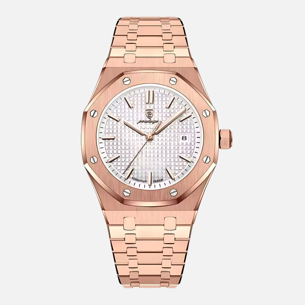 Luxury Silver Tone Men's Watch